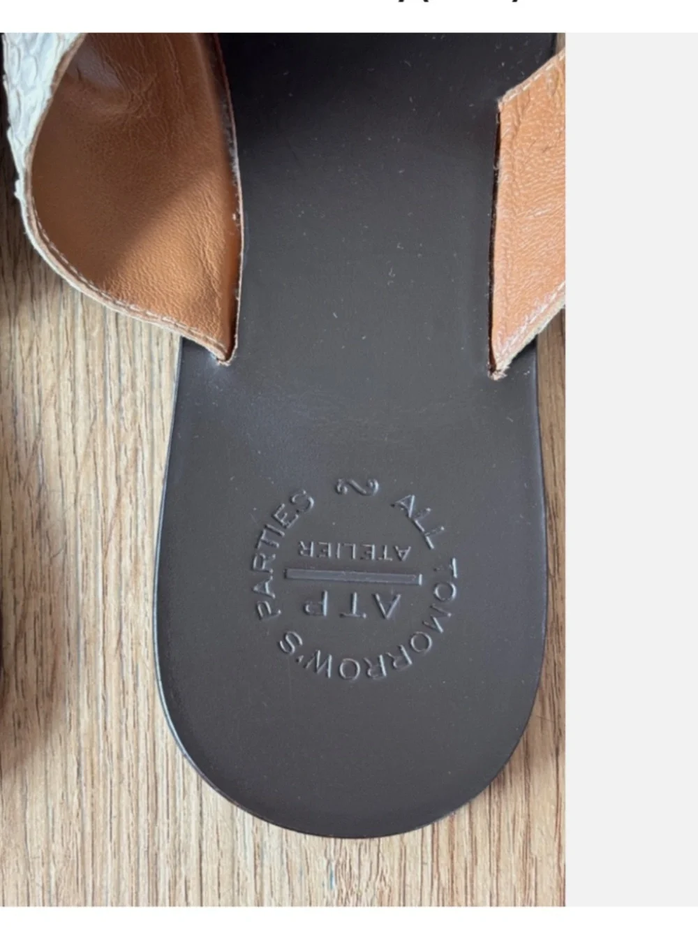 ★Org.$350 ATP ATELIER Rosa python sandals IT39★ - Picture 5 of 7